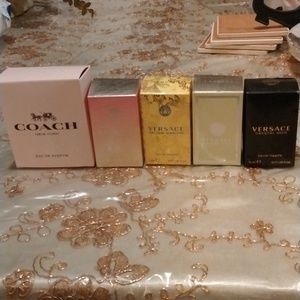 Coach and Versace fragrance bundle